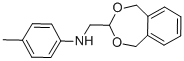 structure of CAS# 309720-04-5, N-(1,5-Dihydro-2,4-Benzodioxepin-3-Ylmethyl)-4-Methylaniline;N-(1,5-Dihydro-2,4-Benzodioxepin-3-Ylmethyl)-4-Methyl-Aniline;1,5-Dihydro-2,4-Benzodioxepin-3-Ylmethyl-(4-Methylphenyl)Amine;A2205/0092839