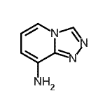 structure of CAS# 31040-11-6, [1,2,4]Triazolo[4,3-a]Pyridin-8-Amine;[1,2,4]-Triazolo[4,3-A]-pyridin-8-amine;[1,2,4]Triazolo[4,3-a]pyridin-8-amine #;1,2,4-triazolo[4,3-a]pyridin-8-amine