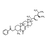 CAS 登录号：31077-78-8， (4alpha,5alpha,10Xi,13Xi,22R)-22-羟基-4-甲基-6-氧代豆甾-7-烯-3-基苯甲酸酯