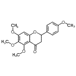 CAS#: 31118-34-0， 5,6,7-Trimethoxy-2-(4-Methoxyphenyl)-2,3-Dihydro-4H-Chromen-4-One
