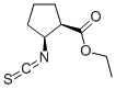 structure of CAS# 311341-94-3, Ethyl cis-2-Isothiocyanato-1-Cyclopentanecarboxylate;(1R,2S)-2-Isothiocyanato-1-Cyclopentanecarboxylic Acid Ethyl Ester;(1R,2S)-2-Isothiocyanatocyclopentane-1-Carboxylic Acid Ethyl Ester;Sbb016941