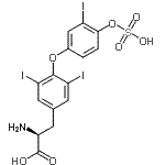 CAS#: 31135-55-4， 3,5-Diiodo-O-[3-Iodo-4-(Sulfooxy)Phenyl]-L-Tyrosine