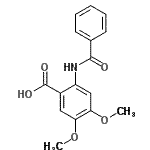 CAS#: 31164-95-1， 2-(Benzoylamino)-4,5-Dimethoxybenzoic Acid