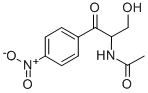 结构式 CAS# 3123-13-5, N-[1-(羟基甲基)-2-(4-硝基苯基)-2-氧代乙基]乙酰胺