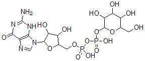 CAS#: 3123-67-9， [5-(2-Amino-6-Oxo-3H-Purin-9-Yl)-3,4-Dihydroxyoxolan-2-Yl]Methyl [Hydroxy-[3,4,5-Trihydroxy-6-(Hydroxymethyl)Oxan-2-Yl]Oxyphosphoryl] Hydrogen Phosphate