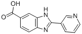 structure of CAS# 312496-16-5, 2-Pyridin-3-Yl-3H-Benzoimidazole-5-Carboxylic Acid;6-Carboxy-2-(Pyridin-3-Yl)-1H-Benzimidazole, 2-(Pyridin-3-Yl)-3H-Benzimidazole-5-Carboxylic Acid;2-(Pyridin-3-Yl)-1H-Benzimidazole-6-Carboxylic Acid;2-PYRIDIN-3-YL-3H-BENZOIMIDAZOLE-5-CARBOXYLIC ACID