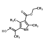 CAS#: 312534-19-3， Ethyl 5-[(1E)-N-Hydroxyethanimidoyl]-2,4-Dimethyl-1H-Pyrrole-3-Carboxylate
