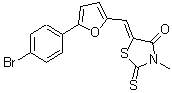 CAS#: 312926-36-6， (5Z)-5-{[5-(4-Bromophenyl)-2-Furyl]Methylene}-3-Methyl-2-Thioxo-1,3-Thiazolidin-4-One