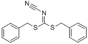 structure of CAS# 31350-31-9, Dibenzyl Cyanocarbonimidodithioate;DIBENZYL CYANOCARBONIMIDODITHIOATE