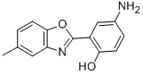 structure of CAS# 313527-66-1, 4-Amino-2-(5-Methyl-Benzooxazol-2-Yl)-Phenol;4-AMINO-2-(5-METHYL-BENZOOXAZOL-2-YL)-PHENOL
