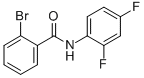 结构式 CAS# 314025-94-0, 2-溴-N-(2,4-二氟苯基)苯甲酰胺