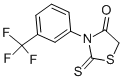 structure of CAS# 315-08-2, 2-Sulfanylidene-3-[3-(Trifluoromethyl)Phenyl]-1,3-Thiazolidin-4-One;2-Thioxo-3-[3-(Trifluoromethyl)Phenyl]Thiazolidin-4-One;2-Thioxo-3-[3-(Trifluoromethyl)Phenyl]-4-Thiazolidinone;Nsc127303