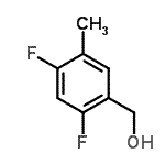 structure of CAS# 315204-46-7, (2,4-Difluoro-5-Methylphenyl)Methanol;BENZENEMETHANOL,2,4-DIFLUORO-5-METHYL-