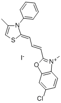 CAS#: 31580-45-7， 2-[(E,3Z)-3-(3-Benzyl-4-Methyl-1,3-Thiazol-2-Ylidene)Prop-1-Enyl]-6-Chloro-3-Methyl-1,3-Benzoxazol-3-Ium Iodide