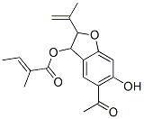 CAS#: 31685-99-1， (5-Acetyl-6-Hydroxy-2-Prop-1-En-2-Yl-2,3-Dihydro-1-Benzofuran-3-Yl) (E)-2-Methylbut-2-Enoate