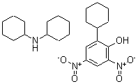 CAS 登录号:317-83-9, N-环己基环己胺 2-环己基-4,6-二硝基苯酚