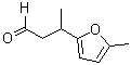 结构式 CAS# 31704-80-0, 3-(5-甲基-2-呋喃基)丁醛