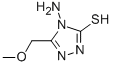 structure of CAS# 31821-72-4, 4-Amino-5-Methoxymethyl-4H-1,2,4-Triazole-3-Thiol;4-AMINO-3-MERCAPTO-5-(METHOXYMETHYL)-4H-1,2,4-TRIAZOLE;4-AMINO-5-METHOXYMETHYL-4H-1,2,4-TRIAZOLE-3-THIOL