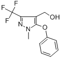 structure of CAS# 318469-22-6, [1-Methyl-5-Phenoxy-3-(Trifluoromethyl)-1H-Pyrazol-4-Yl]Methanol;4-(Hydroxymethyl)-1-Methyl-5-Phenoxy-3-(Trifluoromethyl)-1H-Pyrazole 97%