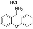 structure of CAS# 31963-35-6, 1-(2-Phenoxyphenyl)Methanamine Hydrochloride;2-(Aminomethyl)Diphenyl Ether Hydrochloride, 2-Phenoxybenzylamine Hydrochloride;1-(2-Phenoxyphenyl)Methylamine Hydrochloride 97%;(2-Phenoxyphenyl)Methylamine Hydrochloride 97%