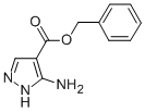 structure of CAS# 32016-28-7, Benzyl 5-Aminopyrazole-4-Carboxylate;5-Aminopyrazole-4-Carboxylic Acid Benzyl Ester;Benzyl 5-Amino-1H-Pyrazole-4-Carboxylate, 98+%;Benzyl 5-Aminopyrazole-4-Carboxylate, 98+%