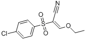 structure of CAS# 32083-27-5, 2-((4-Chlorophenyl)Sulfonyl)-3-Ethoxyprop-2-Enenitrile;2-((4-CHLOROPHENYL)SULFONYL)-3-ETHOXYPROP-2-ENENITRILE;2-[(4-CHLOROPHENYL)SULPHONYL]-3-ETHOXYACRYLONITRILE;2-[(4-CHLOROPHENYL)SULFONYL]-3-ETHOXYACRYLONITRILE