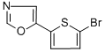 structure of CAS# 321309-25-5, 5-(5-Bromo-2-Thienyl)-1,3-Oxazole;5-(5-BROMO-2-THIENYL)-1,3-OXAZOLE