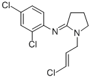 CAS 登录号：32329-83-2， 1-[(E)-3-氯丙-2-烯基]-N-(2,4-二氯苯基)吡咯烷-2-亚胺
