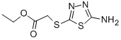 structure of CAS# 32418-24-9, Ethyl 2-[(5-Amino-1,3,4-Thiadiazol-2-Yl)Thio]Acetate;2-[(5-Amino-1,3,4-Thiadiazol-2-Yl)Thio]Acetic Acid Ethyl Ester;Ethyl 2-[(5-Amino-1,3,4-Thiadiazol-2-Yl)Sulfanyl]Ethanoate;Bas 01127580