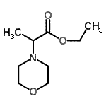 结构式 CAS# 32418-62-5, 乙基2-(4-吗啉基)丙酸酯