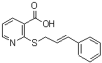 CAS#: 324779-96-6， 2-{[(2E)-3-Phenyl-2-Propen-1-Yl]Sulfanyl}Nicotinic Acid