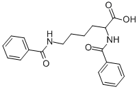 structure of CAS# 32513-92-1, alpha,epsilon-Dibenzoyl-DL-Lysine;ALPHA,EPSILON-DIBENZOYL-DL-LYSINE 99+%;ALPHA,EPSILON-DIBENZOYL-DL-LYSINE;N2,N6-DIBENZOYL-DL-LYSINE