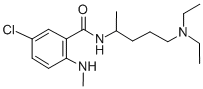 CAS#: 32615-77-3， 5-Chloro-N-(5-Diethylaminopentan-2-Yl)-2-Methylaminobenzamide