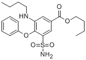 structure of CAS# 32643-00-8, Butyl 3-Butylamino-4-(Phenoxy)-5-Sulfamoylbenzoate;Butyl 3-Butylamino-4-(Phenoxy)-5-Sulfamoyl-Benzoate;3-Butylamino-4-(Phenoxy)-5-Sulfamoylbenzoic Acid Butyl Ester;3-Butylamino-4-(Phenoxy)-5-Sulfamoyl-Benzoic Acid Butyl Ester