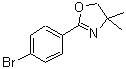structure of CAS# 32664-14-5, 2-(4-Bromophenyl)-4,4-Dimethyl-4,5-Dihydro-1,3-Oxazole;2-(4-Bromophenyl)-4,4-dimethyl-4,5-dihydro-1,3-oxazole #;2-(4-BROMO-PHENYL)-4,4-DIMETHYL-4,5-DIHYDRO-OXAZOLE;NSC263144