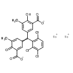 CAS#: 3267-40-1， Disodium 5-[(3-Carboxylato-5-Methyl-4-Oxo-Cyclohexa-2,5-Dien-1-Ylidene)-(2,3,6-Trichlorophenyl)Methyl]-2-Hydroxy-3-Methyl-Benzoate