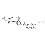 CAS#: 32686-78-5， Disodium {4-[(4-{[(2,3-Dichloro-6-Quinoxalinyl)Carbonyl]Amino}-2-Sulfonatophenyl)Diazenyl]-3-Methyl-5-Oxo-4,5-Dihydro-1H-Pyrazol-1-Yl}Acetate