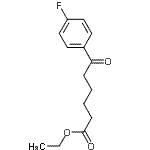 结构式 CAS# 327189-51-5, 乙基6-(4-氟苯基)-6-氧代己酸酯