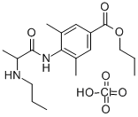 CAS#: 3277-05-2， [1-[(2,6-Dimethyl-4-Propoxycarbonylphenyl)Amino]-1-Oxopropan-2-Yl]-Propylazanium Perchlorate