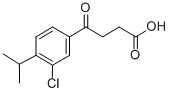 CAS#: 32780-41-9， 4-(3-Chloro-4-Propan-2-Ylphenyl)-4-Oxobutanoic Acid