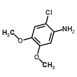 structure of CAS# 32829-09-7, 2-Chloro-4,5-Dimethoxyaniline;MFCD08691143