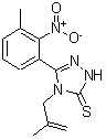 CAS#: 328556-89-4， 5-(3-Methyl-2-Nitrophenyl)-4-(2-Methyl-2-Propen-1-Yl)-2,4-Dihydro-3H-1,2,4-Triazole-3-Thione