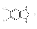 结构式 CAS# 3287-79-4, 5,6-二甲基-1,3-二氢苯并咪唑-2-硫酮