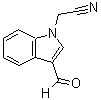 结构式 CAS# 328973-78-0, (3-甲酰基-1H-吲哚-1-基)乙腈