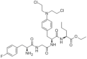 CAS#: 32976-86-6， Ethyl 2-[[2-[[2-[[2-Amino-3-(4-Fluorophenyl)Propanoyl]Amino]Acetyl]Amino]-3-[3-[Bis(2-Chloroethyl)Amino]Phenyl]Propanoyl]Amino]Pentanoate