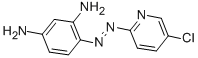 structure of CAS# 33006-91-6, 4-(5-Chloro-2-Pyridylazo)-1,3-Phenylenediamine;4-[(5-Chloro-2-Pyridyl)Azo]Benzene-1,3-Diamine;[5-Amino-2-[(5-Chloro-2-Pyridyl)Azo]Phenyl]Amine;4-(5-Chloro-2-Pyridylazo)Benzene-1,3-Diamine