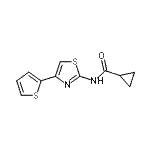 CAS#: 330189-60-1， N-[4-(2-Thienyl)-1,3-Thiazol-2-Yl]Cyclopropanecarboxamide