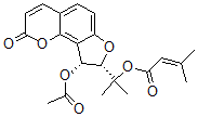 CAS#: 33044-93-8， 2-[(8S,9R)-9-Acetyloxy-2-Oxo-8,9-Dihydrofuro[5,4-h]Chromen-8-Yl]Propan-2-Yl 3-Methylbut-2-Enoate