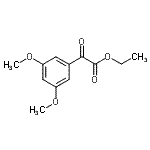 structure of CAS# 330551-16-1, Ethyl (3,5-Dimethoxyphenyl)(Oxo)Acetate;Ethyl 3,5-dimethoxybenzoylformate;MFCD09801406