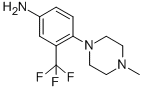 structure of CAS# 330796-48-0, 4-(4-Methyl-Piperazin-1-Yl)-3-Trifluoromethyl-Phenylamine;4-(4-METHYL-PIPERAZIN-1-YL)-3-TRIFLUOROMETHYL-PHENYLAMINE;4-(4-METHYLPIPERAZIN-1-YL)-3-(TRIFLUOROMETHYL)ANILINE